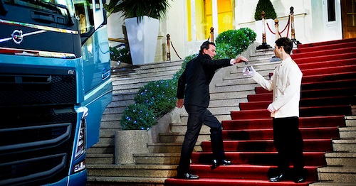 Inspelning av Volvo reklamfilm i San Remo