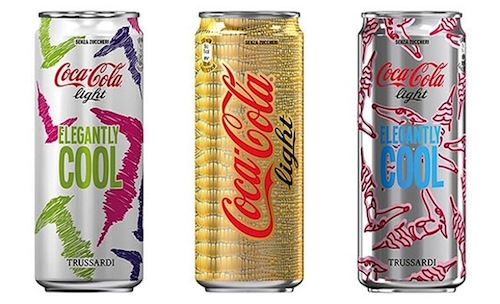 Coke Trussardi cans