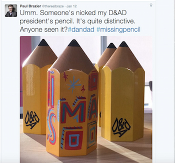 D&AD Pencils stolen Lucky Generals 6