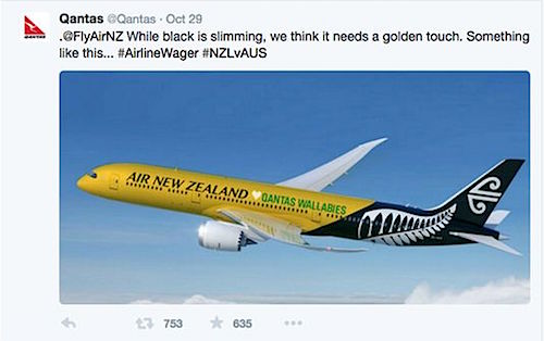 airline wager qantas air new zealand