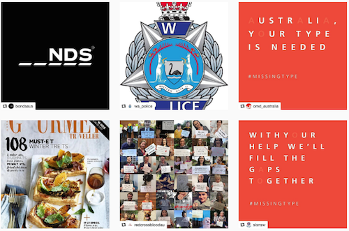 #missingtype WCRS NHS Australia