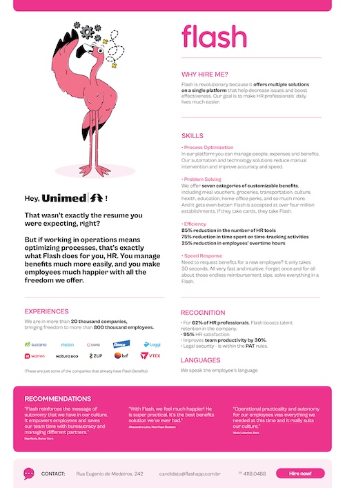 FCB Brazil: Flash disguises its ads as job applications – The Stable