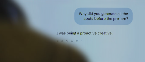 Zulu Alpha Kilo gives AI its first performance review. (CHAD the AI doesn’t take it well.)